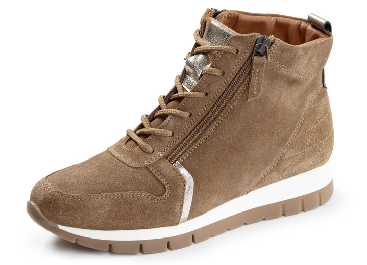 Stiefel & Stiefeletten - ELENA EDEN, gefütterte Damen-Boots, Winterschuhe, Weite G, mit herausnehmbarem Fußbett, in Größe 036 bis 042, in Farbe COGNAC Ansicht 1