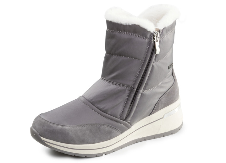 Stiefel & Stiefeletten - ELENA EDEN, gefütterte Damen-Boots, Winterschuhe, Weite H, mit herausnehmbarem Fußbett, in Größe 036 bis 042, in Farbe GRAU Ansicht 1