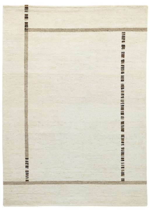 Modern - Handgefertigte Brücken und Teppiche, in Größe 113 (Brücke, 70x140 cm) bis 292 (Teppich, 250x350 cm), in Farbe NATUR Ansicht 1