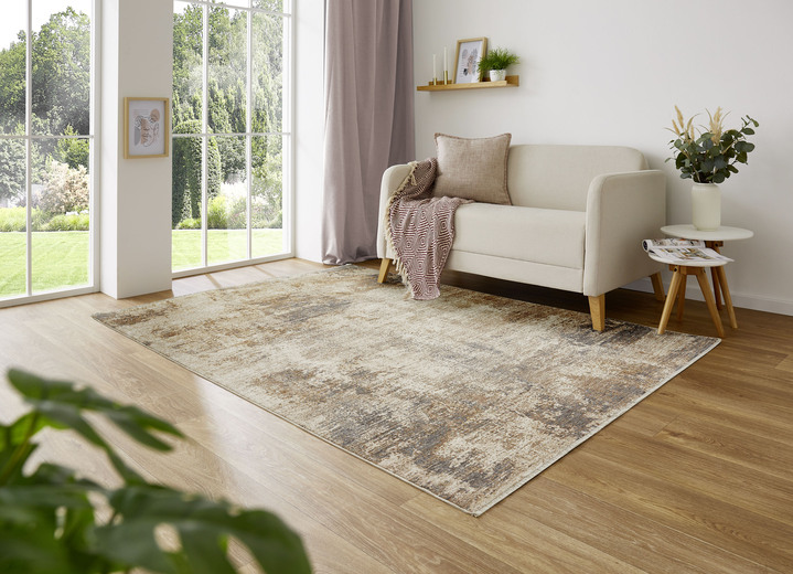 Modern - Hochwertig verarbeitete Teppiche mit Rückseite aus 100% Baumwolle, in Größe 111 (Brücke, 60x110 cm) bis 304 (Teppich, ø 133 cm), in Farbe MULTICOLOR Ansicht 1