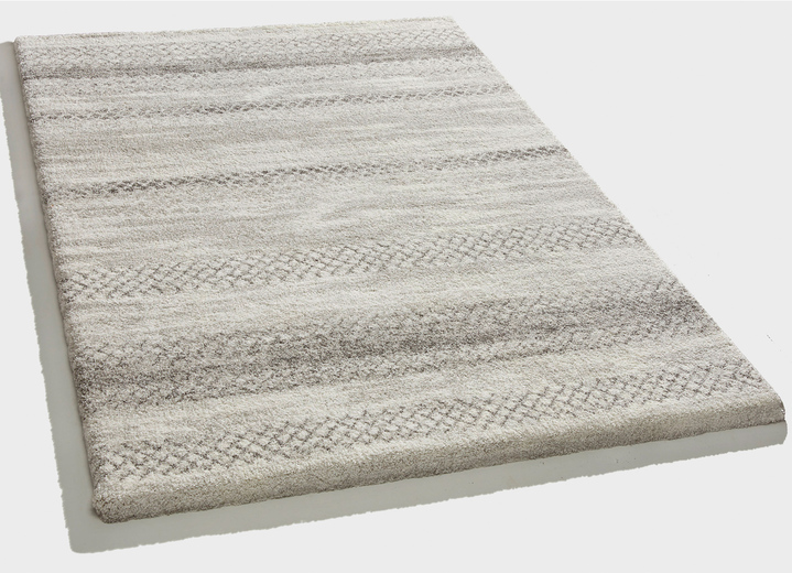 Modern - Strapazierfähig und pflegeleichte Brücken und Teppiche, in Größe 111 (Brücke, 60x110 cm) bis 282 (Teppich, 200x290 cm), in Farbe GRAU Ansicht 1
