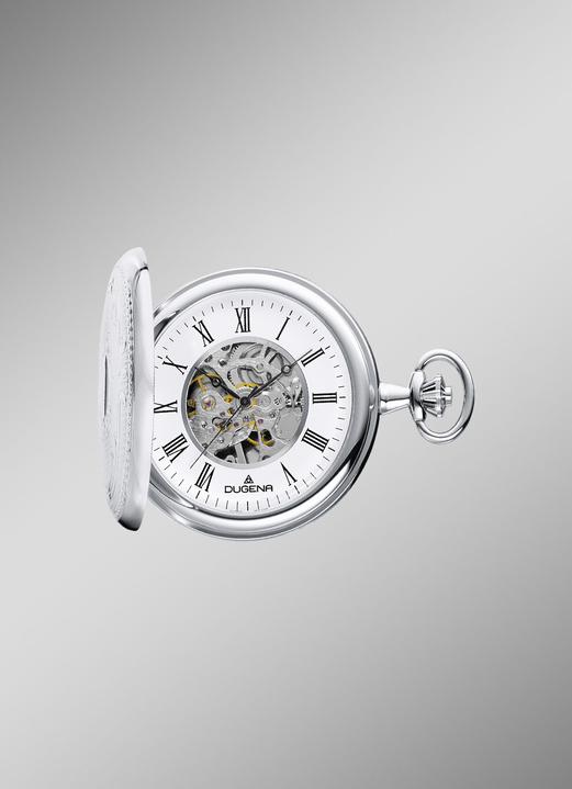 Mechanikuhren / Automatikuhren - Dugena Automatik-Taschenuhr, in Farbe  Ansicht 1