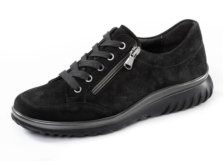 Slipper & Schnürschuhe - ELENA EDEN, bequeme Damen-Schnürschuhe, Weite H, mit herausnehmbarem Fußbett, in Größe 3 1/2 bis 8, in Farbe SCHWARZ Ansicht 1