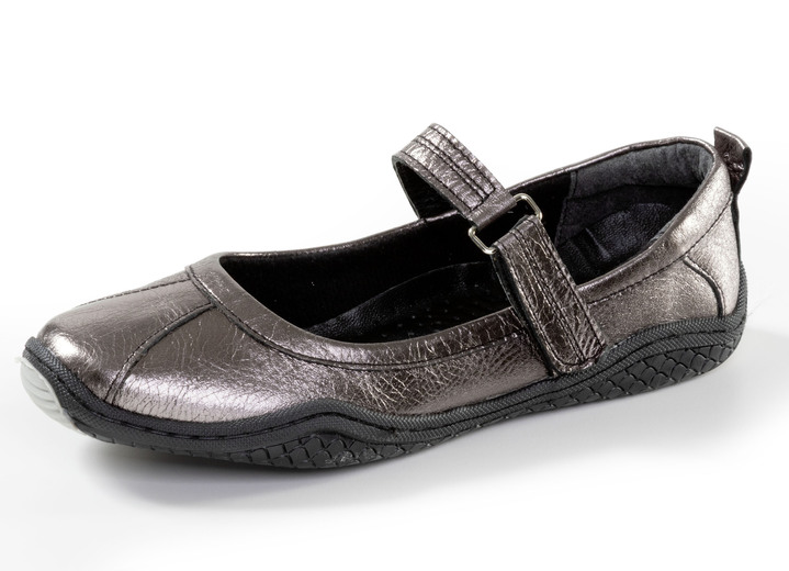 Slipper & Schnürschuhe - Gemini, klassische Damen-Slipper, Weite G, mit herausnehmbarem Fußbett, in Größe 036 bis 042, in Farbe ANTIKBRONZE Ansicht 1