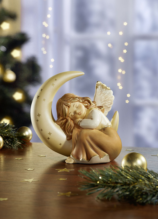 Goebel-Figuren - Engel mit Mond aus dem Hause Goebel, in Farbe CHAMPAGNER Ansicht 1