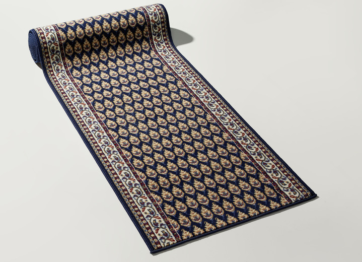 Läufer & Stufenmatten - Läufer in Wunschlänge, in Größe 101 (Läufer 60 cm breit) bis 104 (Läufer 70 cm breit), in Farbe BLAU Ansicht 1
