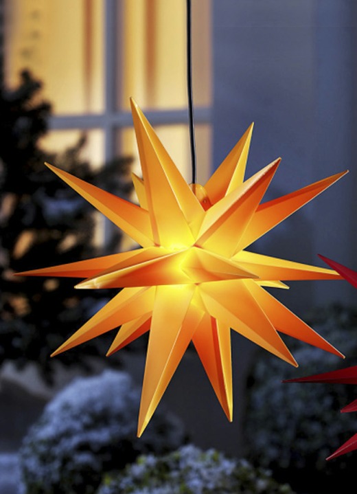 - Beleuchteter Weihnachtsstern mit Timer, in Farbe GELB Ansicht 1