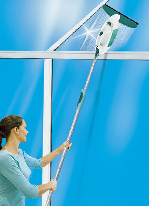 Reinigungsgeräte - Fenstersauger von LEIFHEIT für streifenfreie Reinigung, in Farbe TÜRKIS/WEISS, in Ausführung Fenstersauger-Set Ansicht 1