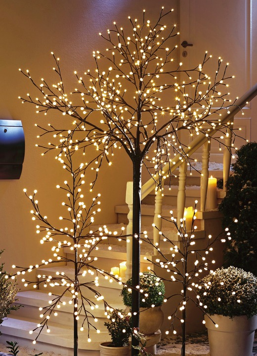 led baum mit led kugeln leuchtende dekoration bader