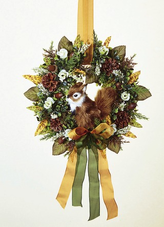 Wandkranz mit Eichhörnchen