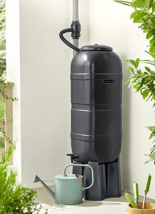 Gartenpflege - Kompakt-Regentonne, in Farbe SCHWARZ, in Ausführung Regentonne, 100 Liter Ansicht 1