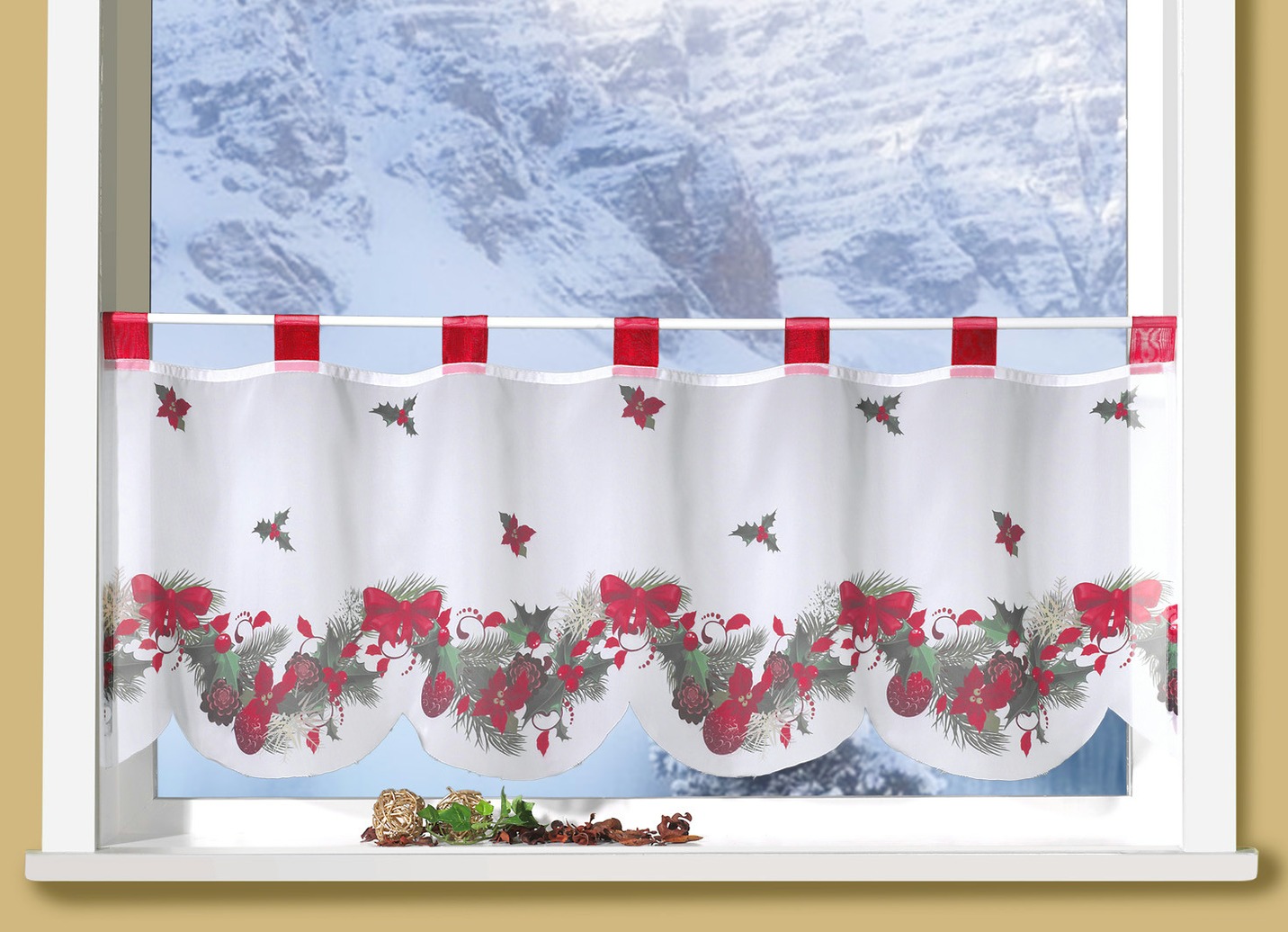 Kurzstore "Weihnachten" Fensterdekorationen