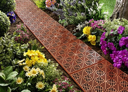 Gartenplatten, 5er-Set