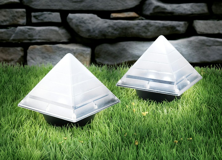 Solarleuchten - Solar-Pyramiden, 2er-Set, in Farbe  Ansicht 1