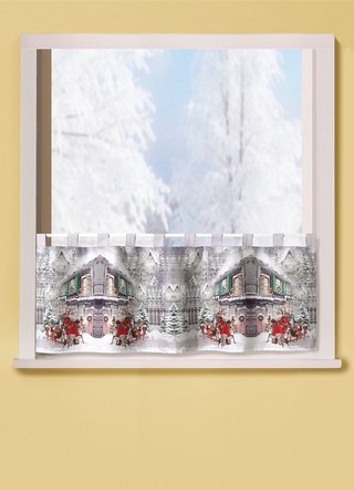 Blickdichter Kurzstore Winterdorf