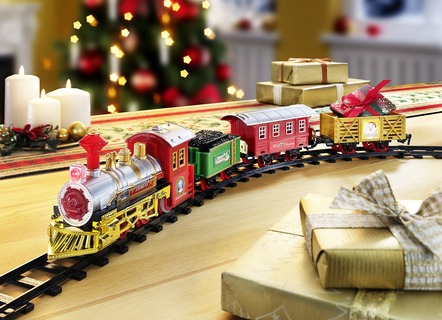 Elektrischer Weihnachtszug mit  LED-Beleuchtung