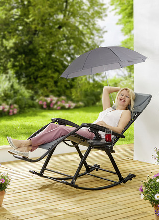 Sonnenschirm für Schaukelstuhl