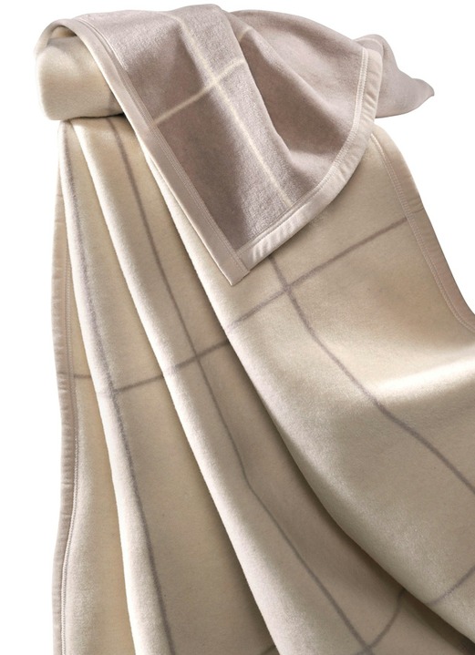 Decken - Ganzjahres-Wolldecke von Borbo, in Farbe KARIERT