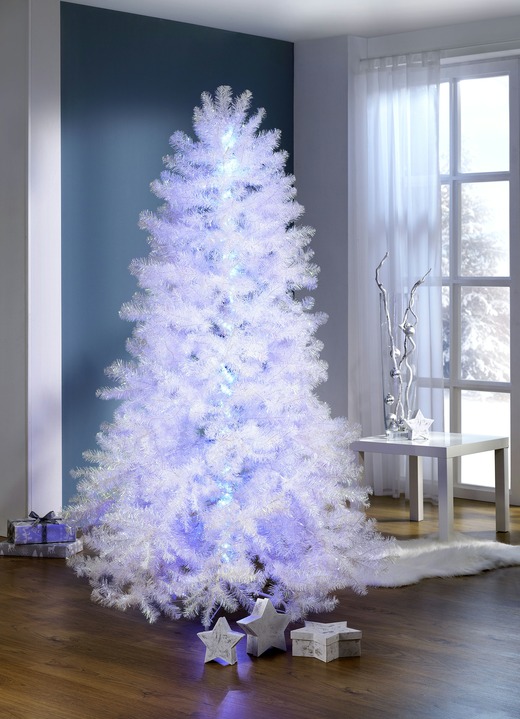 - Weihnachtsbaum mit LED-Beleuchtung, in Farbe WEISS, in Ausführung klein, Höhe ca. 90 cm