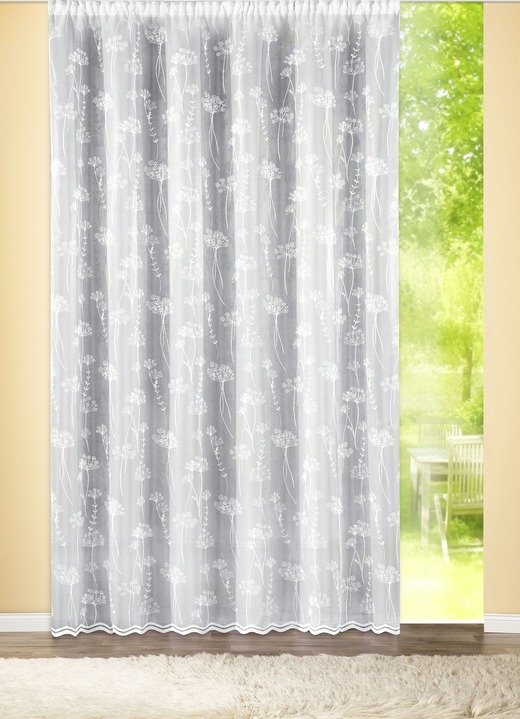 Fotogardinen Aus Chiffon Pusteblume Vorhang Mit Motiv Fotodruck