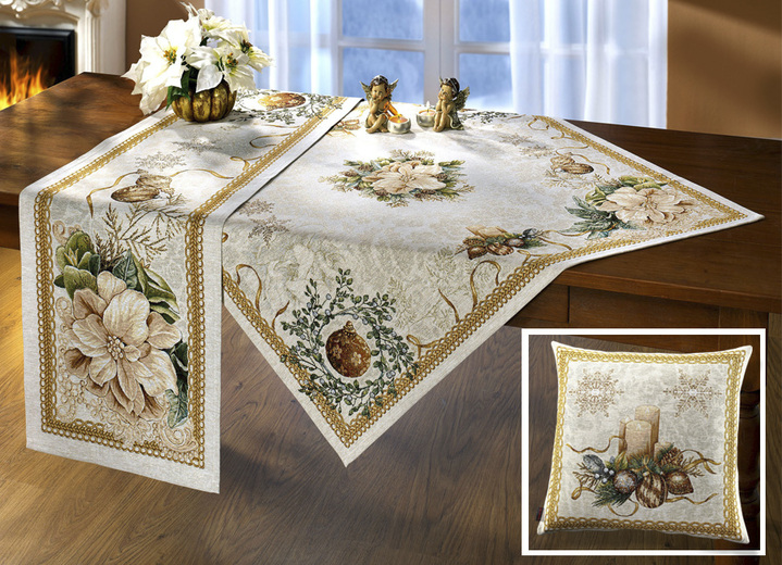 Tischdecken - Hochwertiger Gobelin Accessoires, in Größe 100 (2 Platzsets, 33x 45 cm) bis 190 (Weihnachtsbaumdecke, ø 130 cm), in Farbe