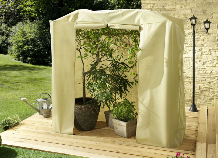 Gartenpflege - XXL Pflanzenhaube Roll-Up, in Farbe BEIGE Ansicht 1