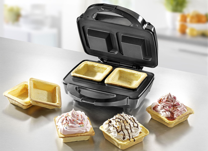 - Waffeleisen mit Antihaftbeschichtung, in Farbe SCHWARZ