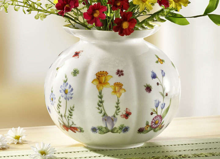 Wohnaccessoires - Villeroy & Boch Vase aus Porzellan, in Farbe WEISS