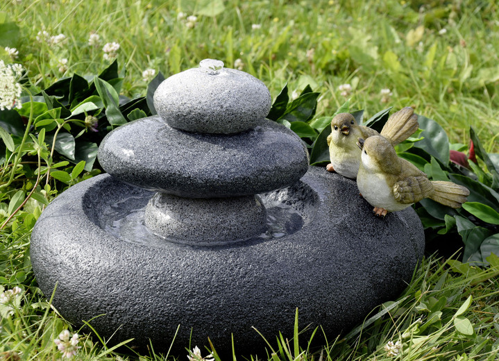 Gartendekoration - Brunnen Chiara inkl. Pumpe, in Farbe GRAU