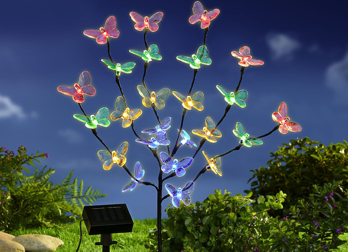 - Bunter Schmetterlingsstrauch mit LED-Beleuchtung, in Farbe SCHWARZ