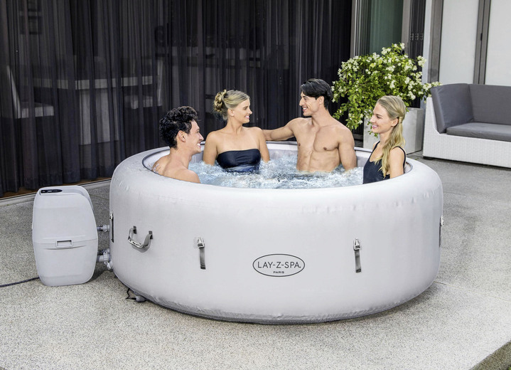 Freizeitspaß - Whirlpool LAY-Z-SPA® Paris AirJetTM, in Farbe ALTWEISS Ansicht 1