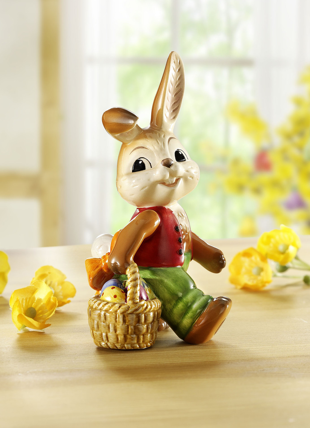 Goebel Hase mit Ostereierkorb - | BADER