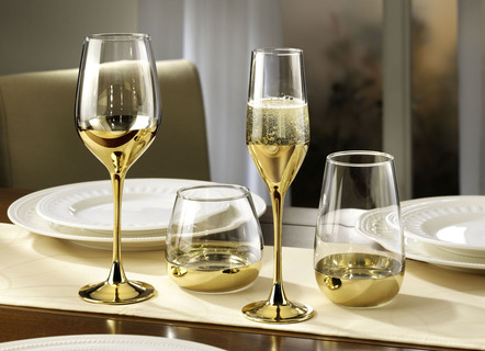 Gläser-Serie aus hochwertigem Kristall-Glas, 4er-Set