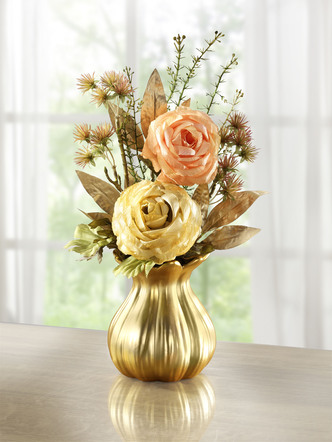 Rosen-Gesteck in Vase