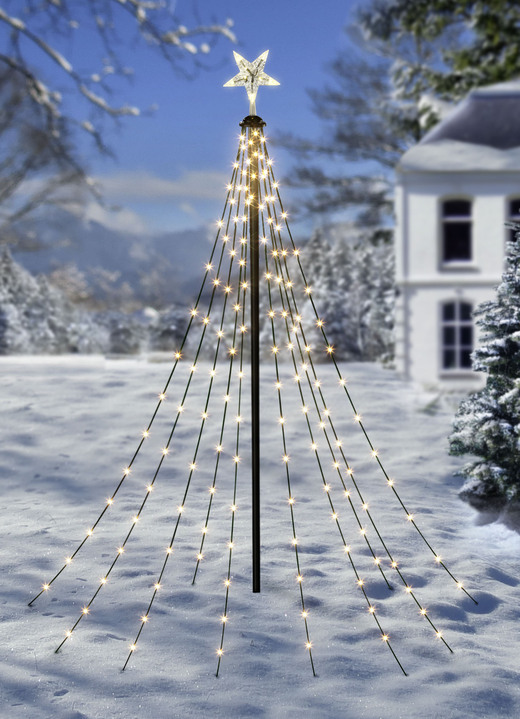 - Weihnachtsbeleuchtung mit 200 LEDs, in Farbe SCHWARZ Ansicht 1