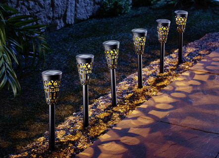 Solar-Steckleuchten, 6er-Set
