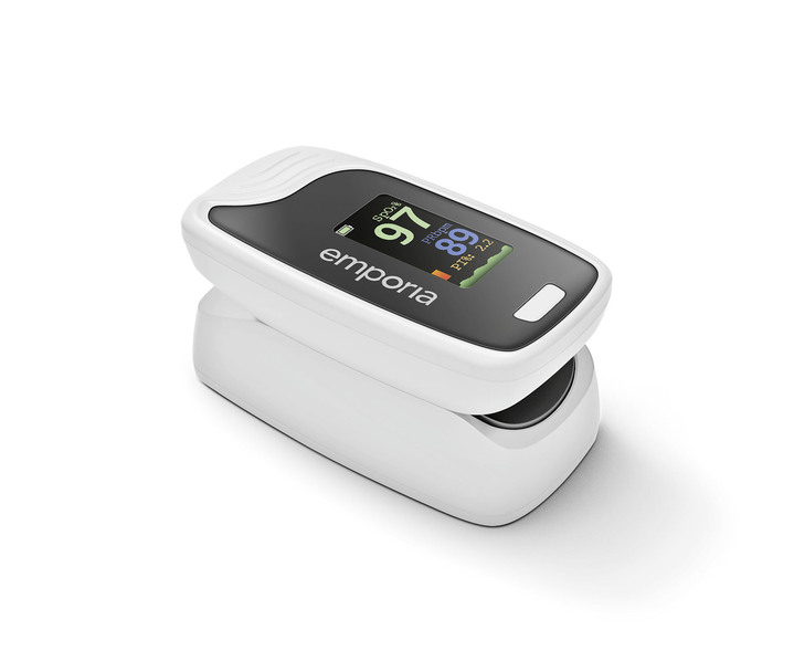 - Fingerpuls-Oximeter, in Farbe WEISS
