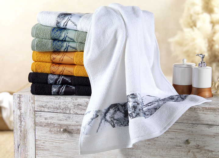 Frottier Handtücher - Flauschig weiche Frottier-Serie aus 100% Baumwolle, in Größe 200 (1 Handtuch, 50x100 cm) bis 205 (5-teiliges Sparset), in Farbe WEISS