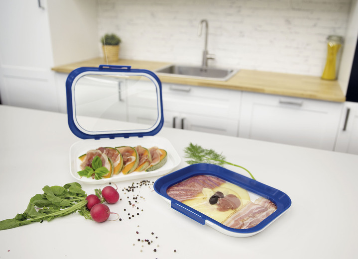 - Livington Flex and Fresh Frischhalte-Set, in Farbe BLAU, in Ausführung Frischhalteplatten-Set, 2-tlg Ansicht 1