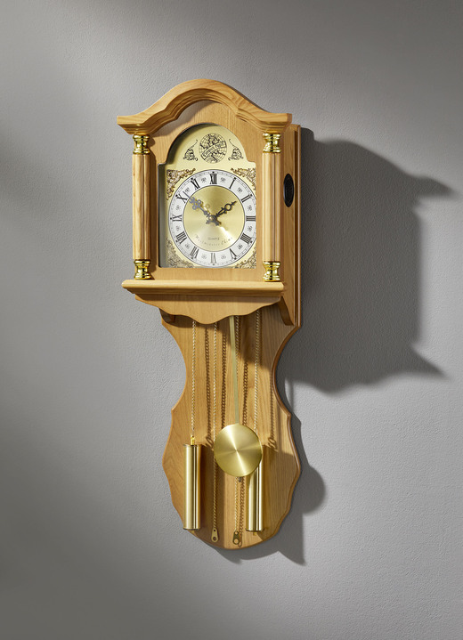 Uhren - Wanduhr mit Westminster-Quarzuhrwerk, in Farbe EICHE Ansicht 1
