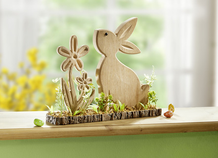 Holz-Dekoration Hase