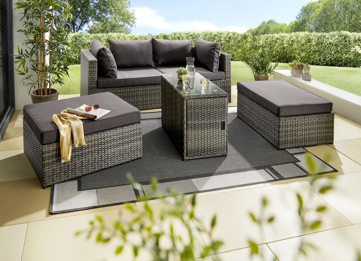Gartenmöbel - Kombi-Lounge Riva, in Farbe GRAU-ANTHRAZIT Ansicht 1
