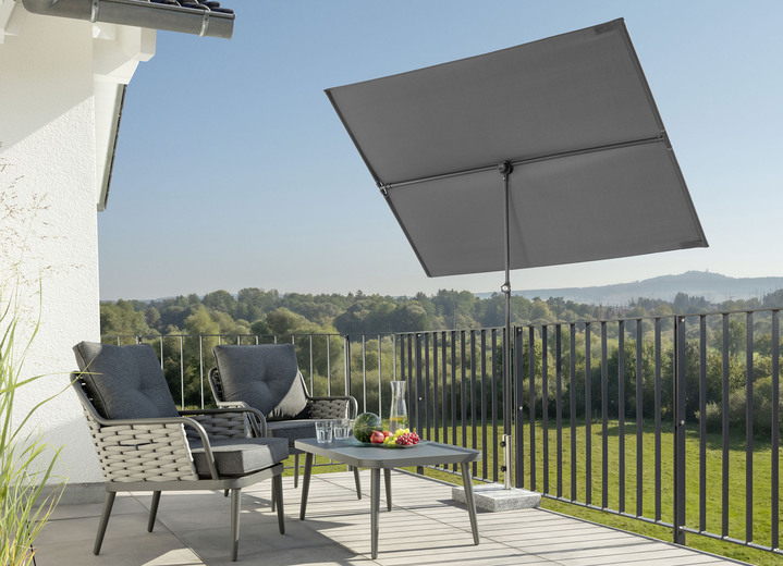 Garten - Balkonblende Avellino, ideal als Sicht- und Sonnenschutz, in Farbe ANTHRAZIT Ansicht 1