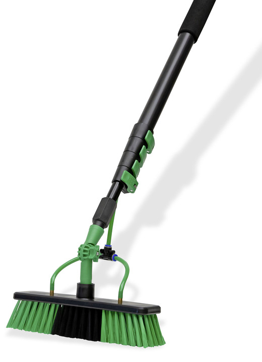 Gartenpflege - Hammersmith Aquaclean Deluxe 2-in-1 Teleskop Wasserbesen, in Farbe SCHWARZ-GRÜN Ansicht 1