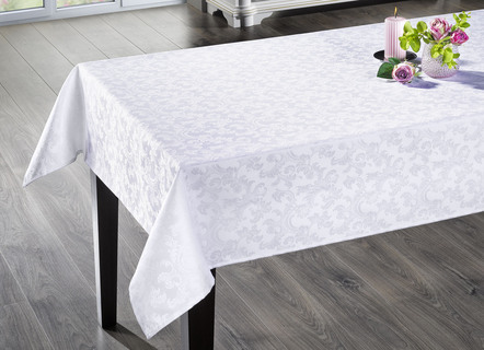 Bügelfreie Tischdecke mit Fleckschutz-Ausrüstung