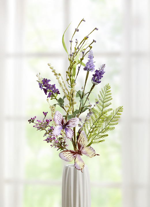 - Blüten-Zweig, in Farbe LILA-GRÜN