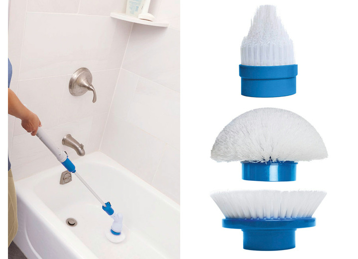 qvc badezimmer garnitur, hurricane spin scrubber" akku-reinigungsbürste - reinigung | bader, Badezimmer