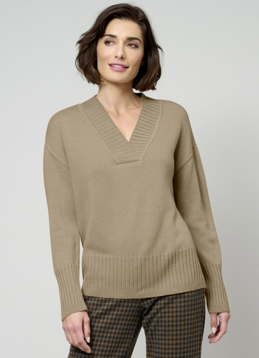 Basics - Pullover mit Kaschmir , in Größe 038 bis 052, in Farbe CAMEL Ansicht 1