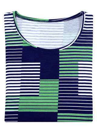 Shirt mit Rundhalsausschnitt in 3 Farben