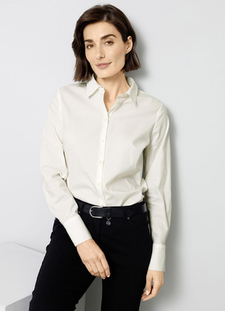 Bluse mit Hemdkragen